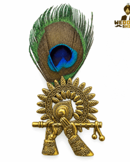 Peacock Feather Wedding Brooch for Safa & Coat