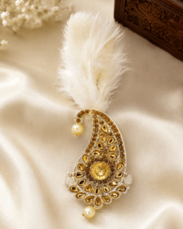 Royal Ivory Feather Kalgi