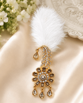 Rajveer White Feather Kalgi