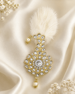 Rajsi Kundan Feather Kalgi