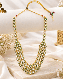 Royal Green Kundan Groom Wedding Mala