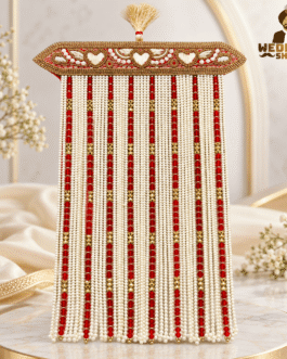 Premium Red & Pearl Groom Wedding Shera